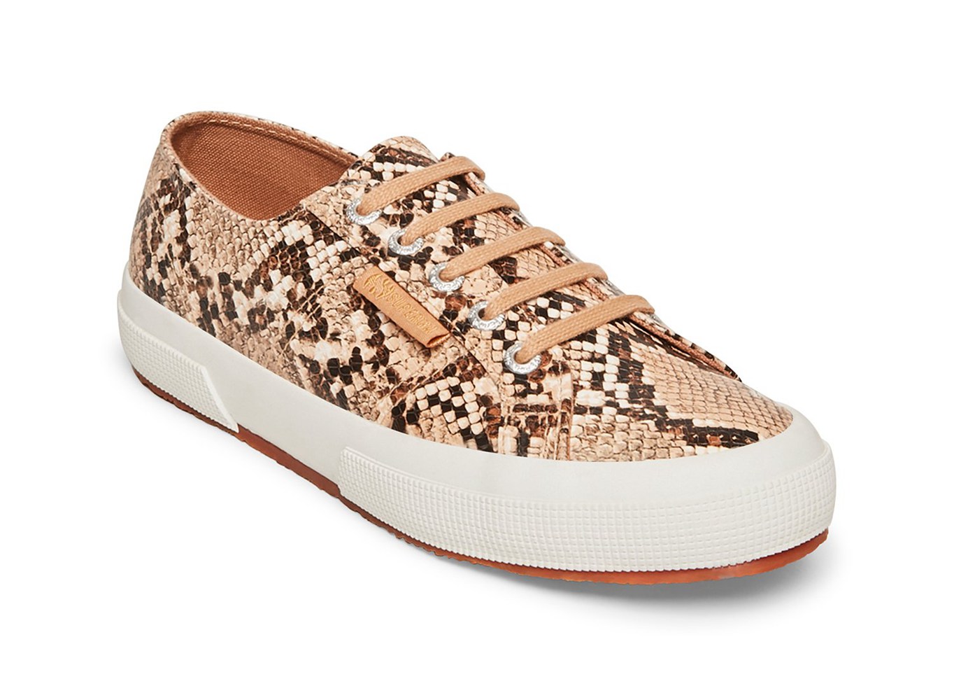 Superga Sneakers Womens - 2750 Snakepufanw - Brown/Snake - JSYZW2974